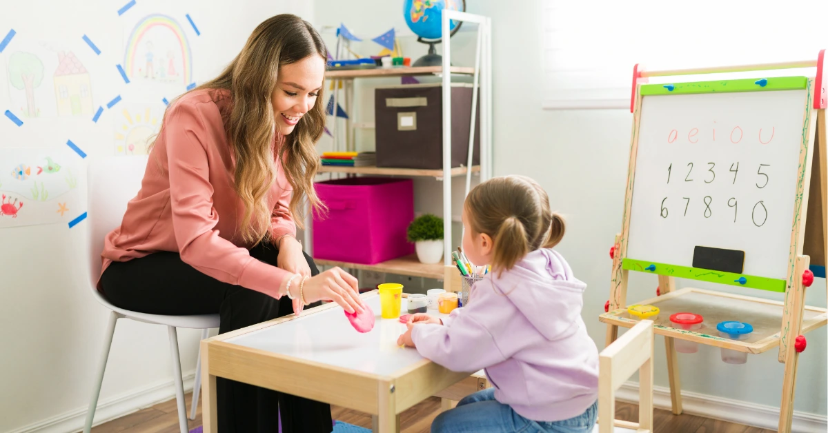 Children in therapy session